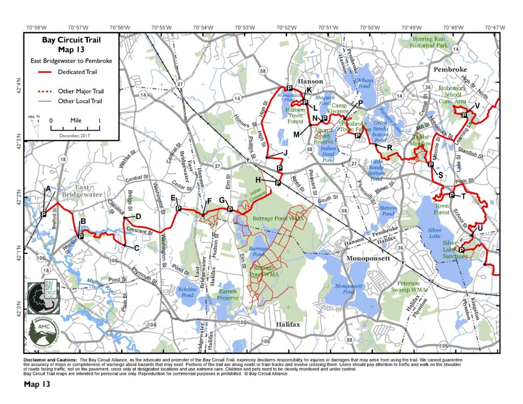 Map of North Hanson, MA, Massachusetts